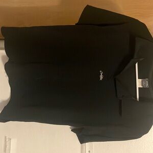 Oakley Black Polo Shirt rare HTF cursive middle logo
